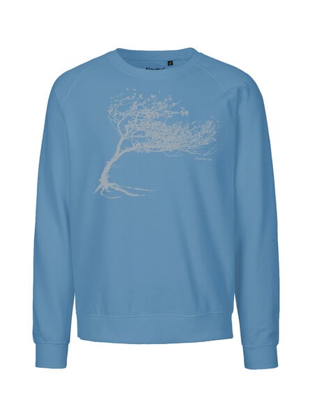 Peaces.bio - handbedruckte Biomode Bio Damen-Sweatshirt Loose Fit Windy Tree von Peaces.bio - handbedruckte Biomode