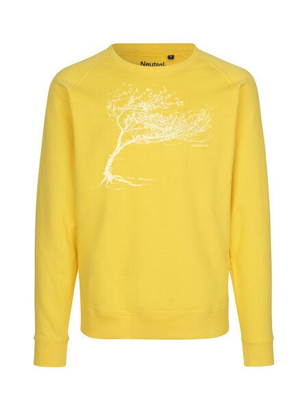 Peaces.bio - handbedruckte Biomode Bio Damen-Sweatshirt Loose Fit Windy Tree von Peaces.bio - handbedruckte Biomode
