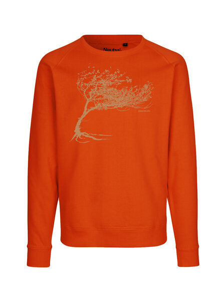 Peaces.bio - handbedruckte Biomode Bio Damen-Sweatshirt Loose Fit Windy Tree von Peaces.bio - handbedruckte Biomode