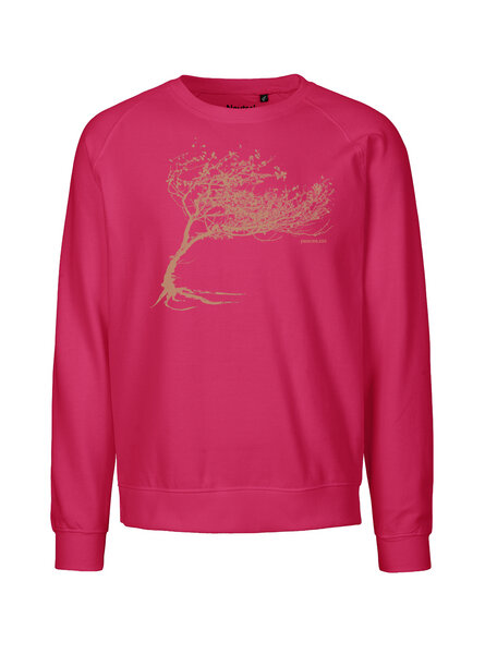 Peaces.bio - handbedruckte Biomode Bio Damen-Sweatshirt Loose Fit Windy Tree von Peaces.bio - handbedruckte Biomode