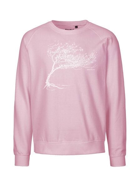 Peaces.bio - handbedruckte Biomode Bio Damen-Sweatshirt Loose Fit Windy Tree von Peaces.bio - handbedruckte Biomode