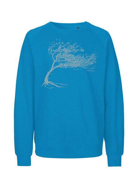Peaces.bio - handbedruckte Biomode Bio Damen-Sweatshirt Loose Fit Windy Tree Peaces.bio - handbedruckte Biomode Bio Damen-Sweatshirt Loose Fit Windy Tree von Peaces.bio - handbedruckte Biomode