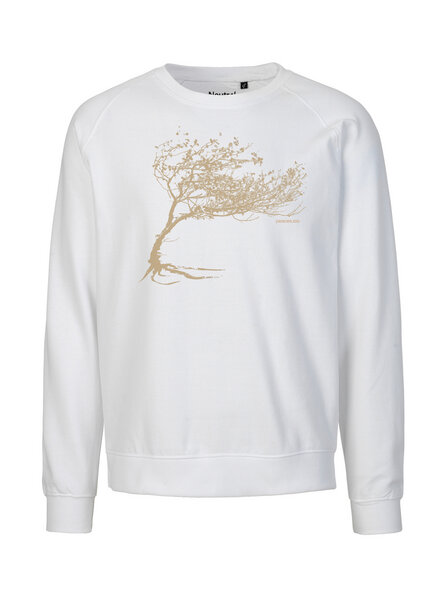 Peaces.bio - handbedruckte Biomode Bio Damen-Sweatshirt Loose Fit Windy Tree von Peaces.bio - handbedruckte Biomode