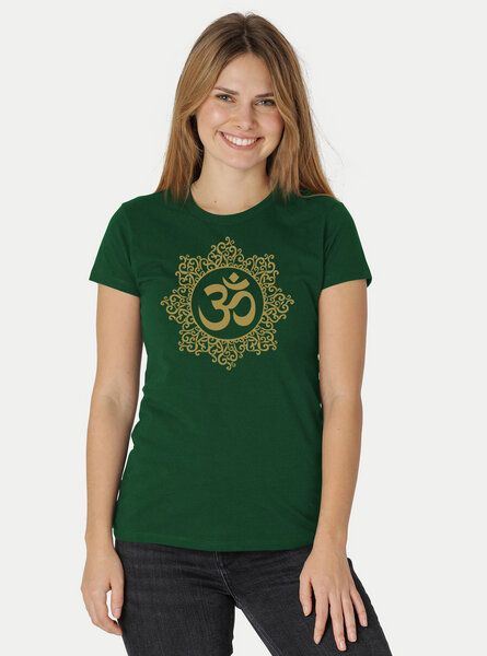 Peaces.bio - handbedruckte Biomode Bio-Damen-T-Shirt "Classic Om" Peaces.bio - handbedruckte Biomode Bio-Damen-T-Shirt "Classic Om" von Peaces.bio - handbedruckte Biomode