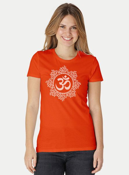 Peaces.bio - handbedruckte Biomode Bio-Damen-T-Shirt "Classic Om" Peaces.bio - handbedruckte Biomode Bio-Damen-T-Shirt "Classic Om" von Peaces.bio - handbedruckte Biomode