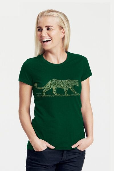 Peaces.bio - handbedruckte Biomode Bio-Damen-T-Shirt "Leopard" Peaces.bio - handbedruckte Biomode Bio-Damen-T-Shirt "Leopard" von Peaces.bio - handbedruckte Biomode