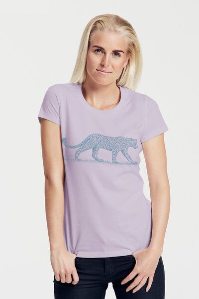 Peaces.bio - handbedruckte Biomode Bio-Damen-T-Shirt "Leopard" von Peaces.bio - handbedruckte Biomode