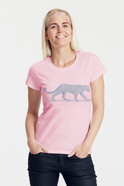 Peaces.bio - handbedruckte Biomode Bio-Damen-T-Shirt "Leopard" von Peaces.bio - handbedruckte Biomode