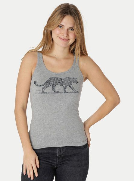 Peaces.bio - handbedruckte Biomode Bio-Damen-Tank Top Leopard von Peaces.bio - handbedruckte Biomode