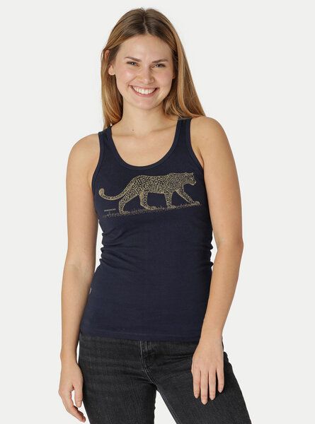 Peaces.bio - handbedruckte Biomode Bio-Damen-Tank Top Leopard von Peaces.bio - handbedruckte Biomode