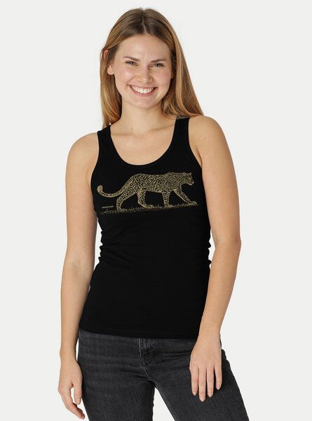 Peaces.bio - handbedruckte Biomode Bio-Damen-Tank Top Leopard von Peaces.bio - handbedruckte Biomode