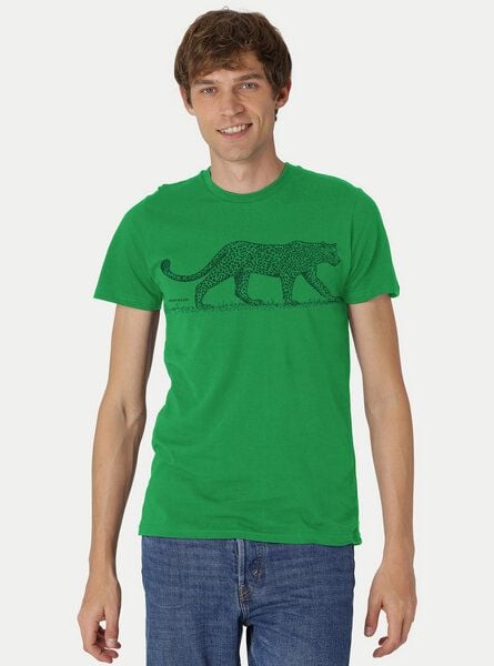 Peaces.bio - handbedruckte Biomode Bio Fit T-Shirt Leopard Herren von Peaces.bio - handbedruckte Biomode