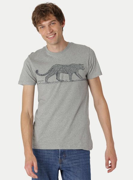 Peaces.bio - handbedruckte Biomode Bio Fit T-Shirt Leopard Herren von Peaces.bio - handbedruckte Biomode