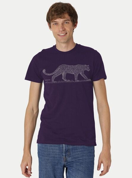 Peaces.bio - handbedruckte Biomode Bio Fit T-Shirt Leopard Herren von Peaces.bio - handbedruckte Biomode