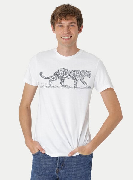 Peaces.bio - handbedruckte Biomode Bio Fit T-Shirt Leopard Herren von Peaces.bio - handbedruckte Biomode