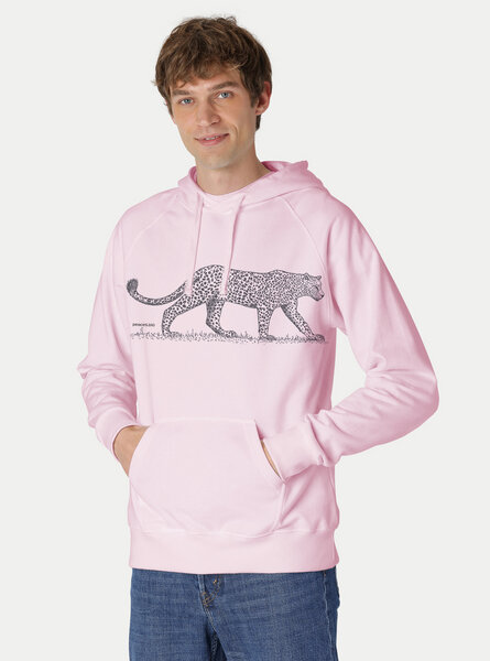 Peaces.bio - handbedruckte Biomode Bio-Herren-Kapuzensweater Leopard von Peaces.bio - handbedruckte Biomode