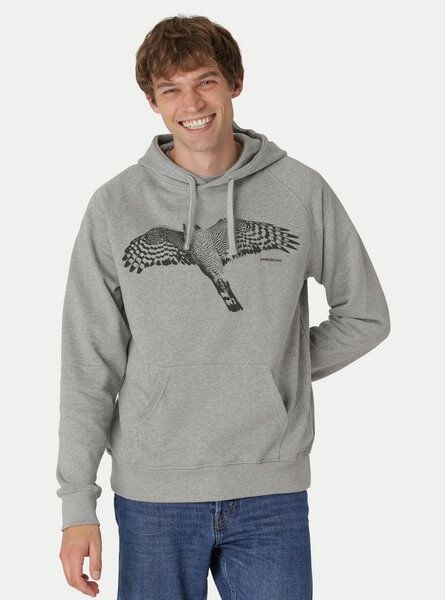 Peaces.bio - handbedruckte Biomode Bio-Herren-Kapuzensweater Sperber von Peaces.bio - handbedruckte Biomode