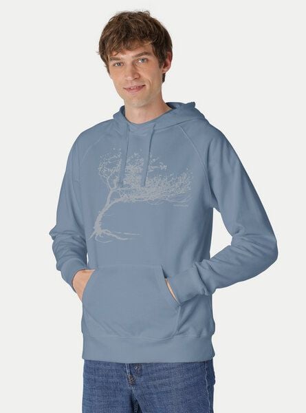 Peaces.bio - handbedruckte Biomode Bio-Herren-Kapuzensweater Windytree von Peaces.bio - handbedruckte Biomode