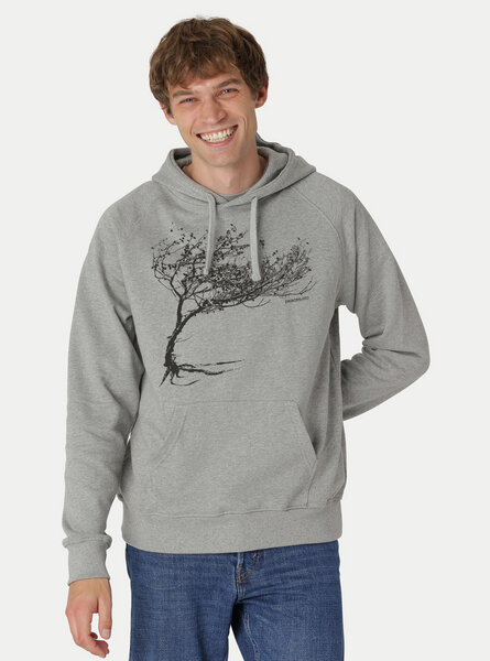 Peaces.bio - handbedruckte Biomode Bio-Herren-Kapuzensweater Windytree von Peaces.bio - handbedruckte Biomode