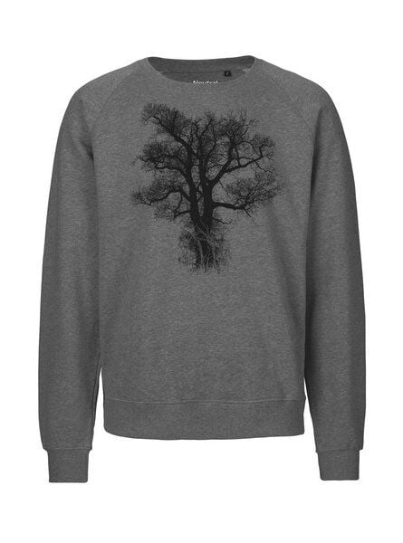 Peaces.bio - handbedruckte Biomode Bio Herren-Sweatshirt Chestnut von Peaces.bio - handbedruckte Biomode
