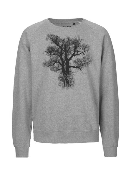 Peaces.bio - handbedruckte Biomode Bio Herren-Sweatshirt Chestnut von Peaces.bio - handbedruckte Biomode