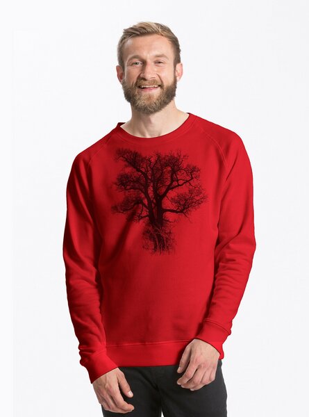 Peaces.bio - handbedruckte Biomode Bio Herren-Sweatshirt Chestnut von Peaces.bio - handbedruckte Biomode