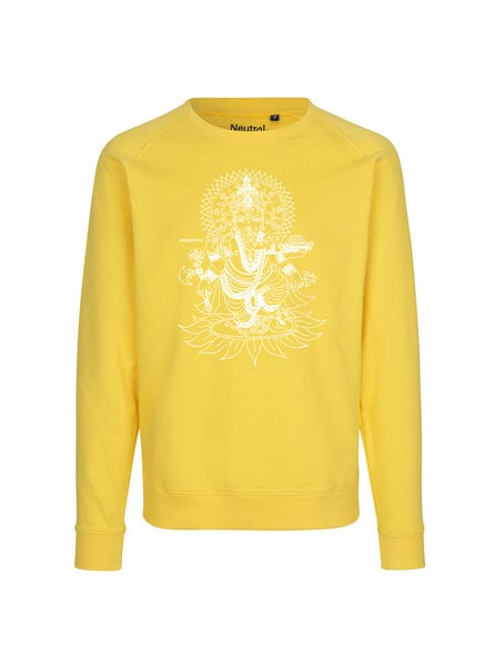 Peaces.bio - handbedruckte Biomode Bio Herren-Sweatshirt Ganesha von Peaces.bio - handbedruckte Biomode