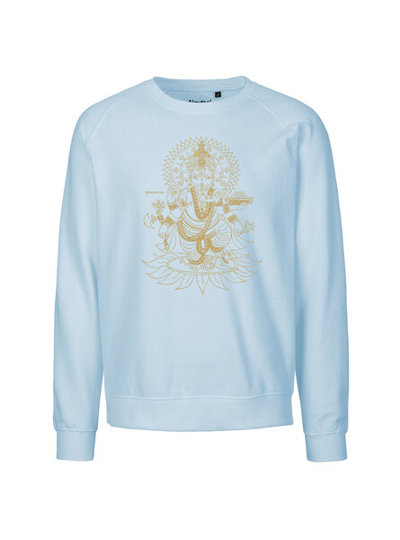 Peaces.bio - handbedruckte Biomode Bio Herren-Sweatshirt Ganesha von Peaces.bio - handbedruckte Biomode