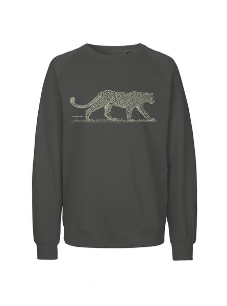 Peaces.bio - handbedruckte Biomode Bio Herren-Sweatshirt Leopard von Peaces.bio - handbedruckte Biomode