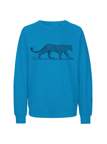 Peaces.bio - handbedruckte Biomode Bio Herren-Sweatshirt Leopard von Peaces.bio - handbedruckte Biomode