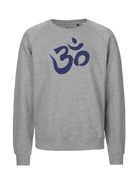 Peaces.bio - handbedruckte Biomode Bio Herren Sweatshirt Om von Peaces.bio - handbedruckte Biomode