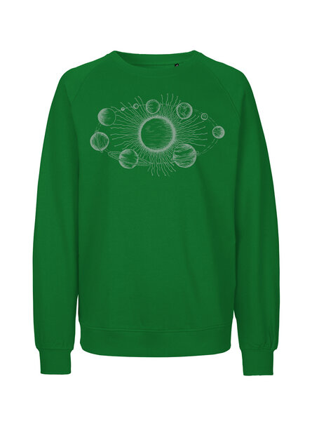 Peaces.bio - handbedruckte Biomode Bio Herren Sweatshirt Sonnensystem von Peaces.bio - handbedruckte Biomode