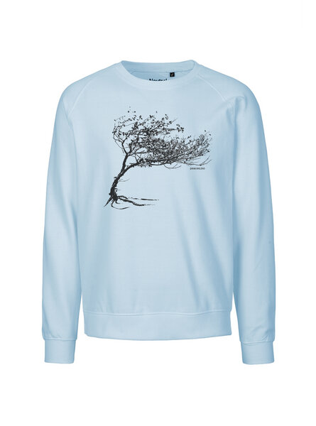 Peaces.bio - handbedruckte Biomode Bio Herren-Sweatshirt Windy Tree von Peaces.bio - handbedruckte Biomode