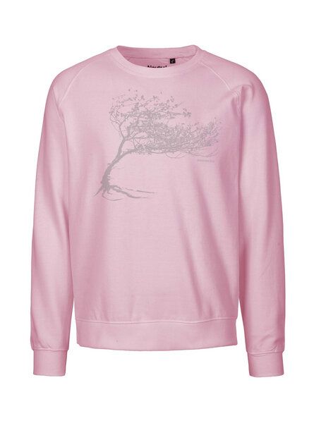 Peaces.bio - handbedruckte Biomode Bio Herren-Sweatshirt Windy Tree von Peaces.bio - handbedruckte Biomode