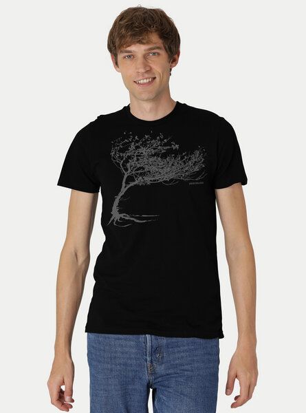 Peaces.bio - handbedruckte Biomode Bio-Herren-T-Shirt "Windy Tree" von Peaces.bio - handbedruckte Biomode