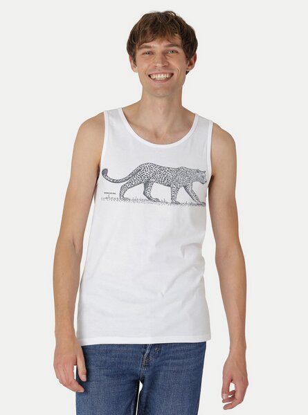 Peaces.bio - handbedruckte Biomode Bio-Herren-Tank Top Leopard von Peaces.bio - handbedruckte Biomode