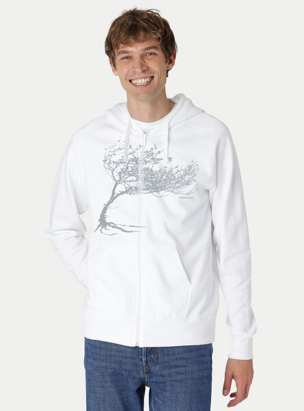 Peaces.bio - handbedruckte Biomode Bio Herren-Zip-Hoodie Windy Tree von Peaces.bio - handbedruckte Biomode