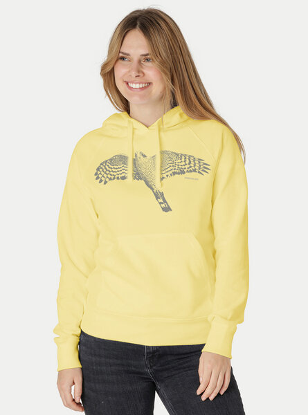 Peaces.bio - handbedruckte Biomode Bio-Hoodie Sperber Damen von Peaces.bio - handbedruckte Biomode