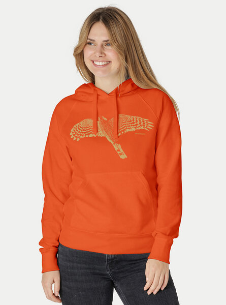 Peaces.bio - handbedruckte Biomode Bio-Hoodie Sperber Damen von Peaces.bio - handbedruckte Biomode