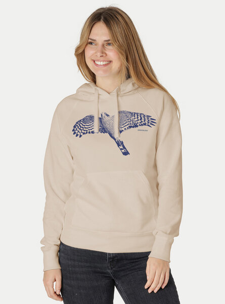 Peaces.bio - handbedruckte Biomode Bio-Hoodie Sperber Damen von Peaces.bio - handbedruckte Biomode