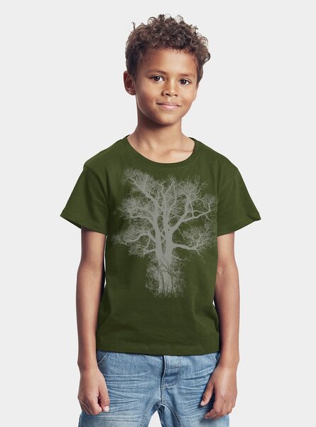 Peaces.bio - handbedruckte Biomode Bio-Kinder T-Shirt Chestnut von Peaces.bio - handbedruckte Biomode