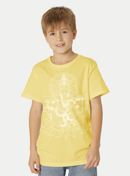 Peaces.bio - handbedruckte Biomode Bio-Kinder T-Shirt Ganesha von Peaces.bio - handbedruckte Biomode