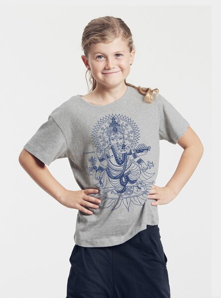 Peaces.bio - handbedruckte Biomode Bio-Kinder T-Shirt Ganesha von Peaces.bio - handbedruckte Biomode