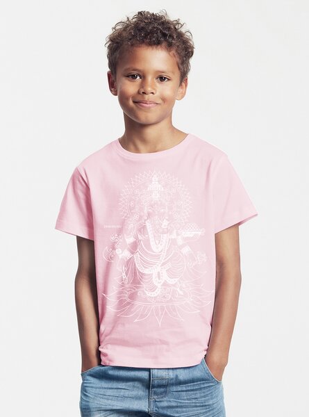 Peaces.bio - handbedruckte Biomode Bio-Kinder T-Shirt Ganesha von Peaces.bio - handbedruckte Biomode