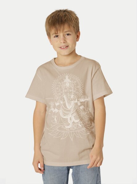 Peaces.bio - handbedruckte Biomode Bio-Kinder T-Shirt Ganesha von Peaces.bio - handbedruckte Biomode