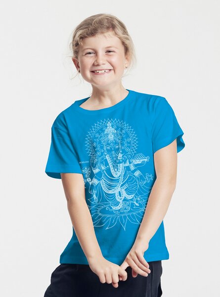 Peaces.bio - handbedruckte Biomode Bio-Kinder T-Shirt Ganesha von Peaces.bio - handbedruckte Biomode