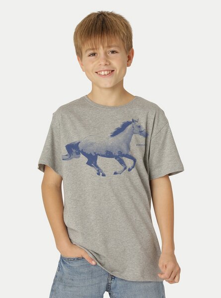 Peaces.bio - handbedruckte Biomode Bio-Kinder T-Shirt Horsepower von Peaces.bio - handbedruckte Biomode