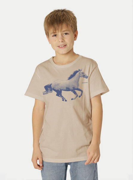 Peaces.bio - handbedruckte Biomode Bio-Kinder T-Shirt Horsepower von Peaces.bio - handbedruckte Biomode