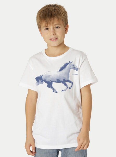 Peaces.bio - handbedruckte Biomode Bio-Kinder T-Shirt Horsepower von Peaces.bio - handbedruckte Biomode