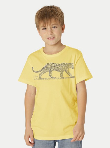 Peaces.bio - handbedruckte Biomode Bio-Kinder T-Shirt Leopard von Peaces.bio - handbedruckte Biomode